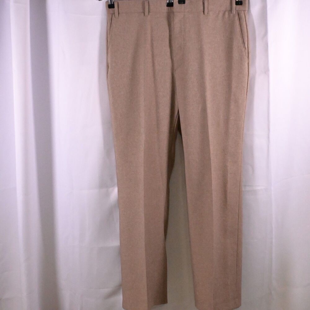 Levi's Vintage Action Slacks Flat‎ Front Tan Brown Dress Pants Mens 37x31